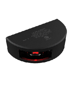 LOPOLIGHT RED PORT SIDELIGHT 2NM 6M CABLE BLACK HOUSING 301-002-B-6M