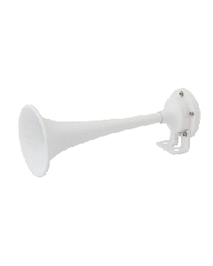 Marinco White Epoxy Coated Single Trumpe 10104