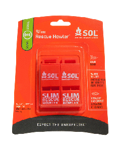 SURVIVE OUTDOOR LONGER RESCUE HOWLER WHISTLE - 2 PACK 0140-0010