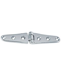 Perko 6 Strap Hinges C/P Brass Pr PKO 0120DP2CHR