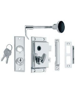 Perko Rim Lock St W/Bolt-Box Strike PKO 0918DP0CHR