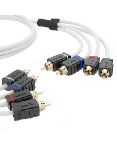 DS18 MARINE TINNED OFC RCA CABLE - 6' - 4 CHANNEL MOFCR-6FT.4CH