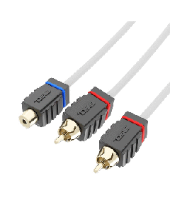 DS18 MARINE TINNED OFC RCA CABLE - 1F TO 2M MOFCR-1F2M