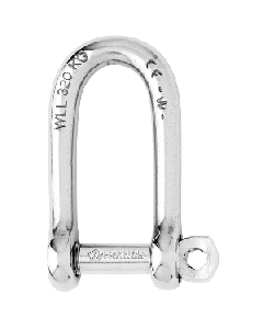 Wichard Self-Locking Long D Shackle - Diameter 4mm - 5/32"