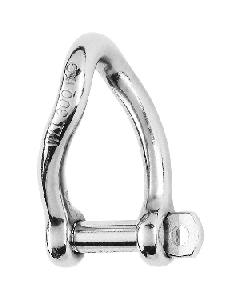 Wichard Self-Locking Twisted Shackle - Diameter 6mm - 1/4"
