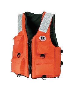 Mustang 4-Pocket Flotation Vest - Orange MV3128T2-2-M-216