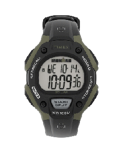 TIMEX IRONMAN MENS 30 LAP BLACK / GREEN TW5M44500