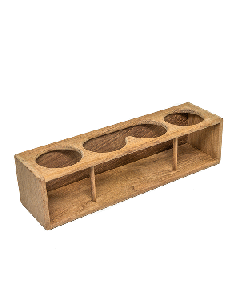 WHITECAP TEAK FOUR DRINK / BINOCULAR RACK 62632