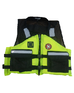 FIRST WATCH AV-5001 CREW VEST PFD - HI-VIS YELLOW AV-5001-HV-S/M