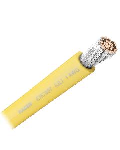 PACER YELLOW 1 AWG BATTERY CABLE SOLD BY THE FOOT WUL1YL-FT