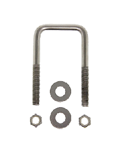 C.E. Smith Zinc U-Bolt 7/16"-14 X 3-1/8" X 3" w/Washers & Nuts - Square 15252A