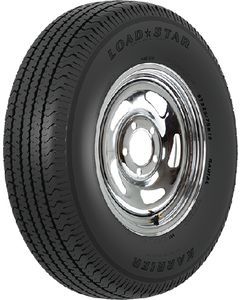 Loadstar 13" ST Radial Tire & Wheel ST185/80R13 5H Dir Chrm No Riv TIR 32017