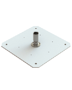 Seaview Starlink Adapter Plate f/24" KVH Domes w/Starlink Stainless Steel 1"-14 Threaded Adapter &amp; Stainless Steel Fixed Base