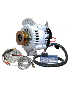 Balmar Alternator 100 AMP Kit 12V 1-2" Single Foot Spindle Mount Dual Vee Pulley Regulator & Temp Sensor