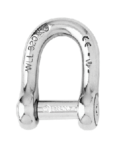 Wichard Self-Locking Allen Head Pin D Shackle - 12mm Diameter - 15/32"