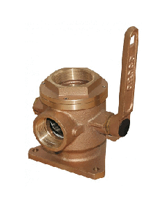 GROCO 4" SAFETY SEACOCK & ADAPTOR WITH 3" SIDE PORT