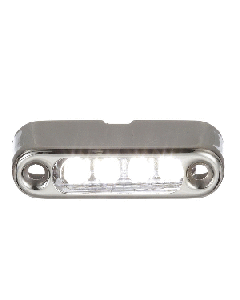Attwood White LED Micro Light w/Stainless Steel Bezel & Vertical Mount