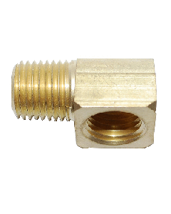Attwood Universal 90 Degree Elbow - 1/4" NPT x 1/4" NPTF - Brass