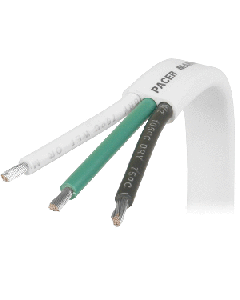 PACER WHITE TRIPLEX CABLE 16/3 BLACK, GREEN, WHITE