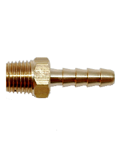Attwood Universal Brass Fuel Hose Fitting - 1/4" NPT x 3/8" Barb
