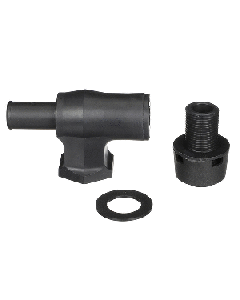 Attwood 90&deg; P-Trap Fuel Tank Vent - Black w/Black Vent Head