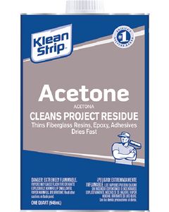 Klean Strip Acetone Qt @4 KSP-QAC184