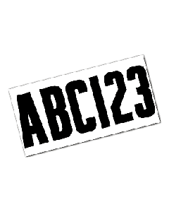 ATTWOOD LETTER & NUMBER KIT BLACK