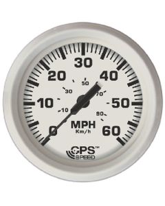 Faria Instruments Dress White Gps Speedo 60 Mph Far 33147