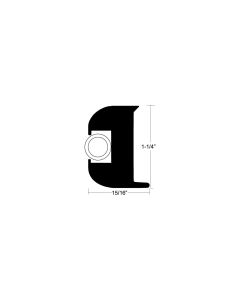 Taco Metals Flex Vinyl Rub Rail Kit 50'B TAC V113447BWK502