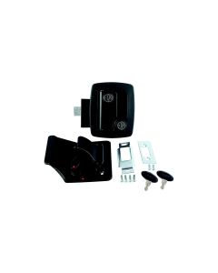 A P Products Bauer Door Latch W/Keys-Black APP 013520