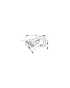 SEA-DOG LINE STAINLESS LOCKING ASYM. SNA