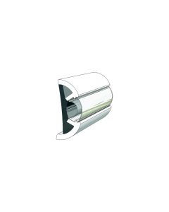 TACO METALS RUBRAIL FLX WHT W/CHR 60' V1