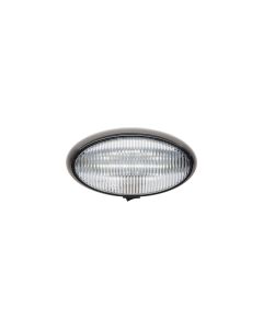 FULTYME RV LED PORCH OVAL BLK BASE CLEAR