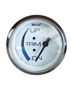FARIA CHESAPEAKE WHITE SS 2"  TRIM GAUGE