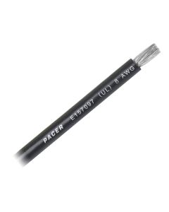 PACER BLACK 8 AWG WIRE SOLD BY THE FOOT