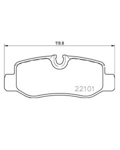 HELLA BRAKE PAD SET  DISC BRAKE 35502176