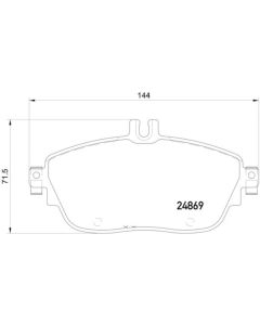 HELLA DISC BRAKE PAD 355019721