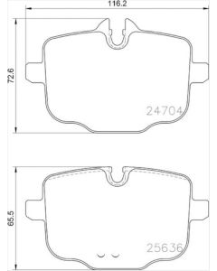 HELLA BRAKE PAD SET  DISC BRAKE 35502492