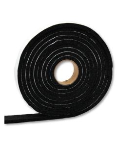 AP PRODUCTS VINYL FOAM TAPE-BLK 1/2X1/4X