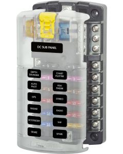 BLUE SEA FUSE BLOCK ST BLADE 12CIR 5026B