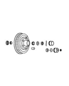 DEXTER AXLE DRUM AND HUB KIT 00840790
