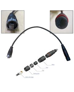 FURUNO RJ45 TO HUB102 CABLE .5M WATERPRO