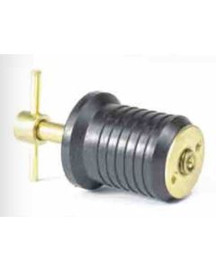 MOELLER DRAIN PLUG - TWIST TURN BRASS 1'