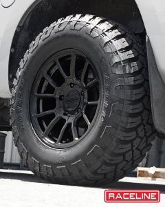 RACELINE GAUGE SATIN BLACK 18X9 5X127  +