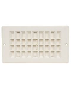 VALTERRA LLC FLOOR REG DAMP 4' WHITE A10