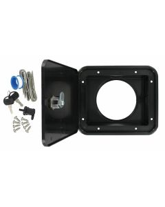 VALTERRA LLC SEWER HOSE HATCH  BLACK D04