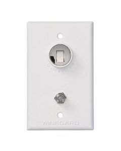 WINEGARD OUTLET 12V/75 OHM WHITE TG7341