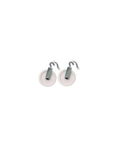 SEACHOICE TILLER ROPE PULLEYS W/EYE STRA