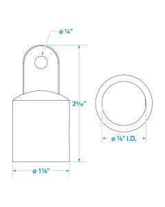 SEACHOICE TOP CAP-7/8 -SS SC50-75801