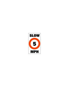 TAYLOR SLOW 5 MPH BUOY LABEL 2/BOX 20201